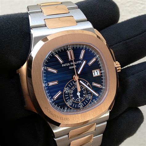 patek philippe nautilus 5980 two tone price|Patek Philippe Nautilus original price.